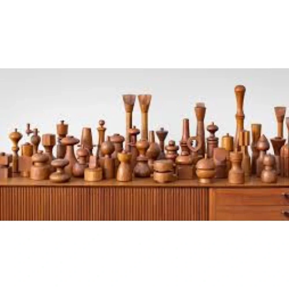 Dansk Jens Quistgaard Scandinavian Vintage Teak(?) MCM Salt & Pepper Gri…